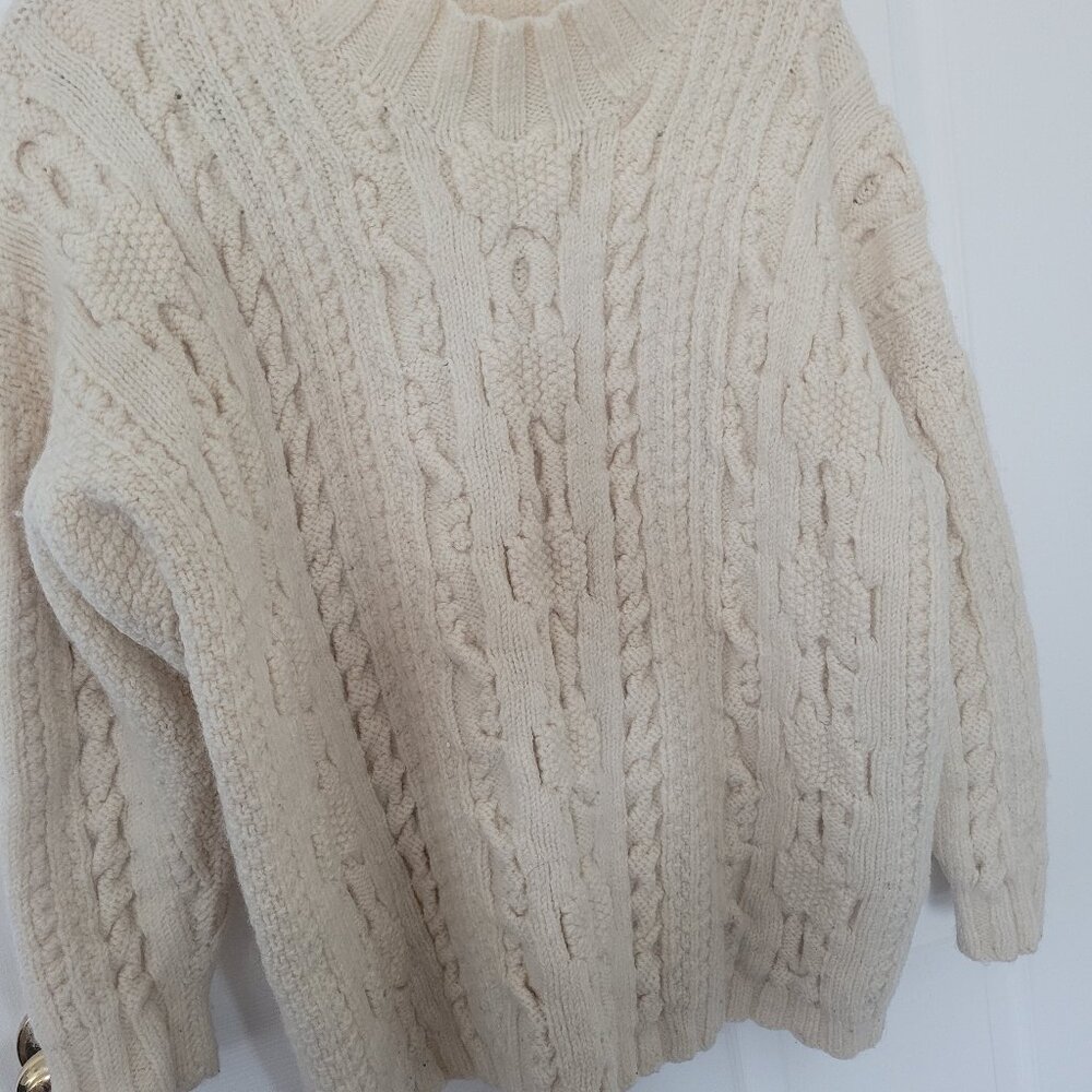 100% wool Xl-handknit  sweater